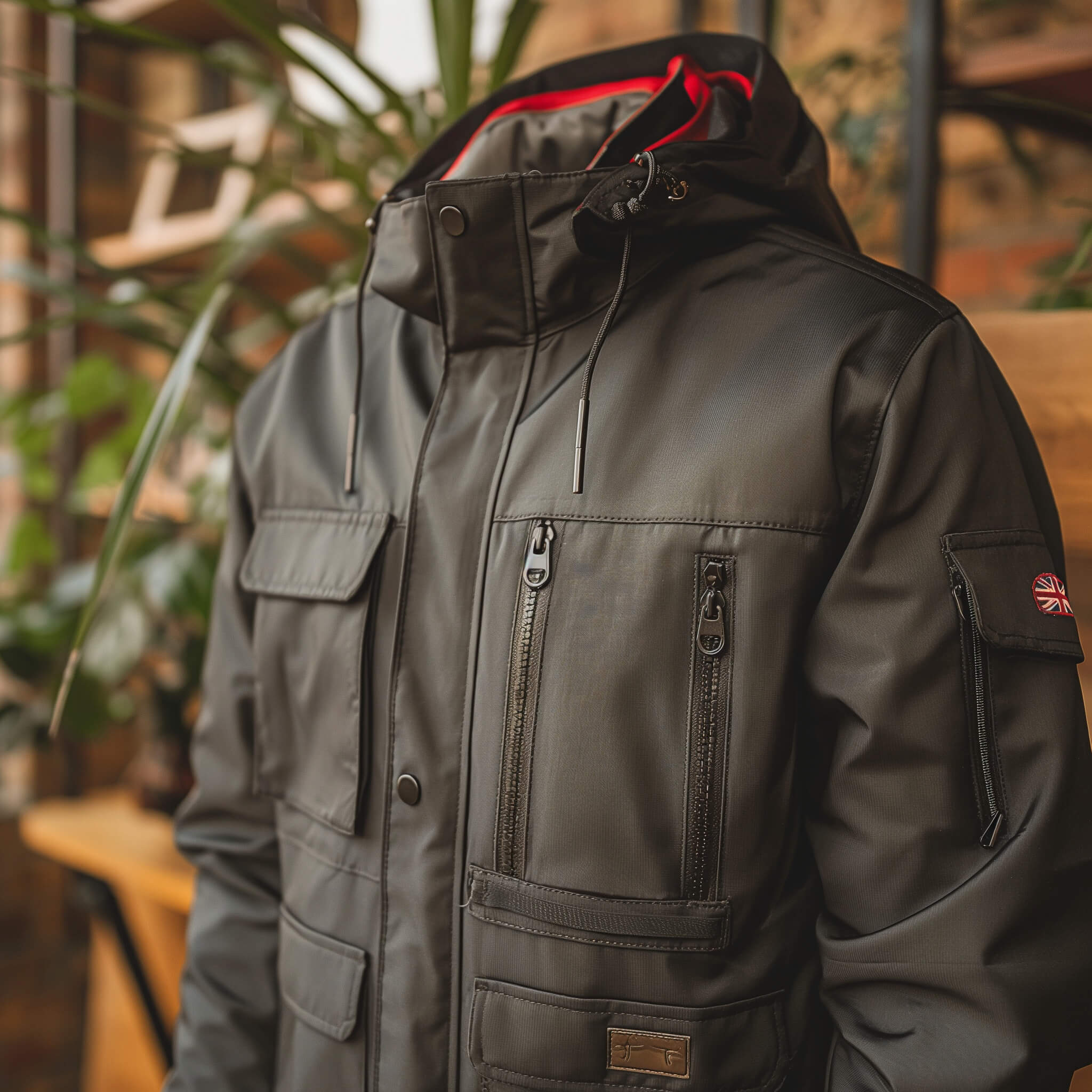 Waterproof jacket with added sealed pockets