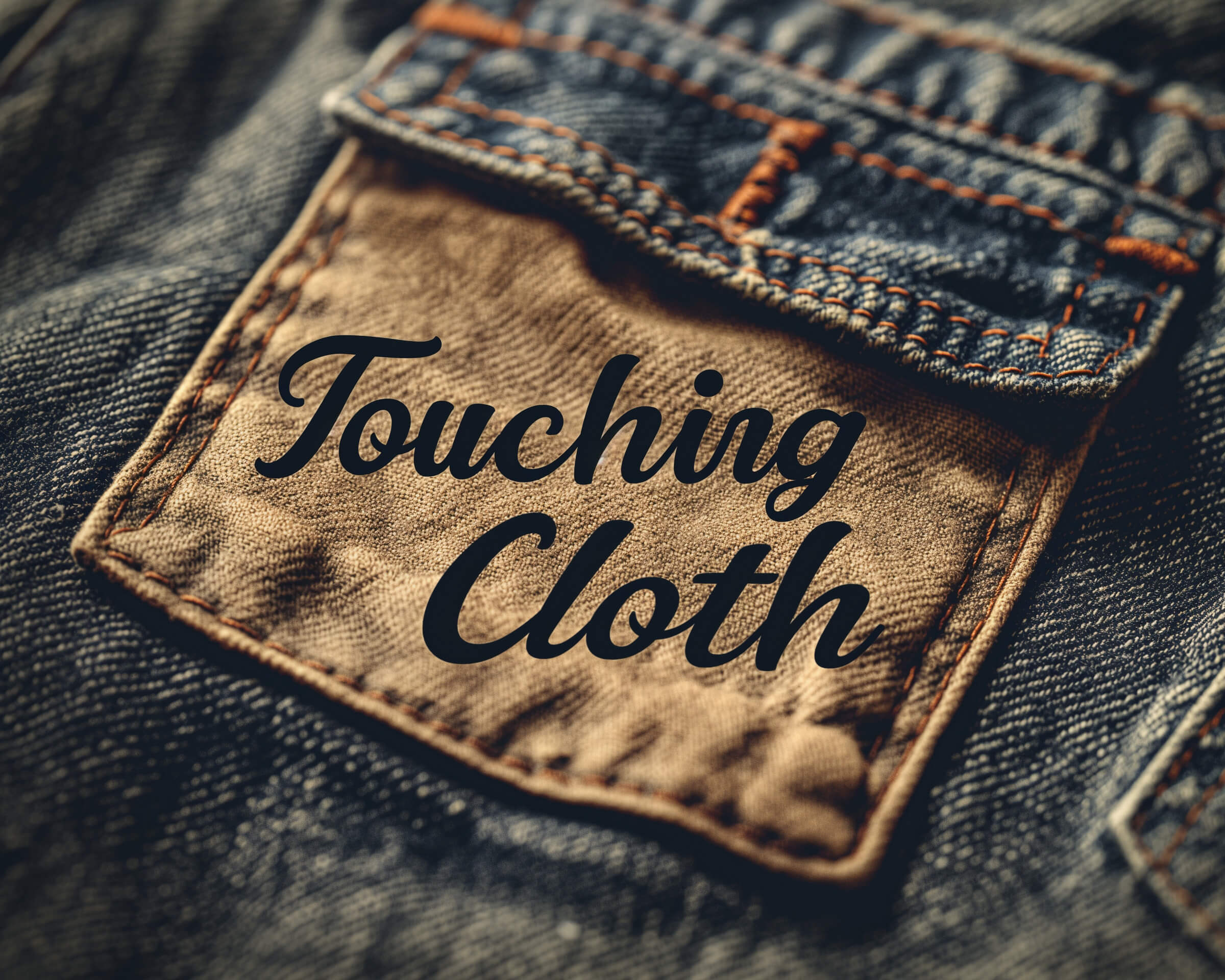 Touching Cloth logo on denim pocket