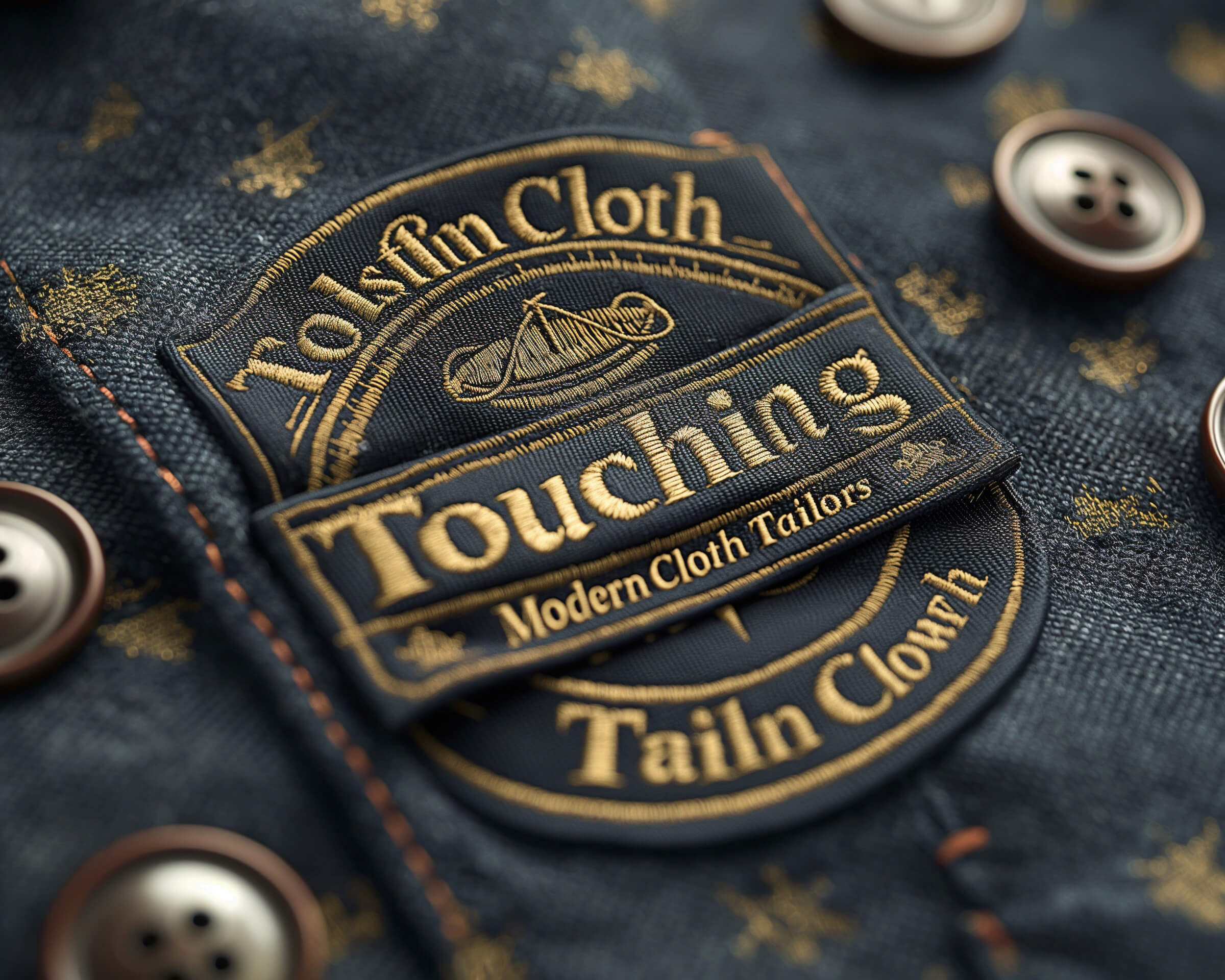 Classic style logo stitched into clothing